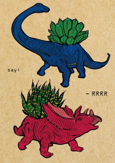 Открытка Cardsi - Динозавры №1637