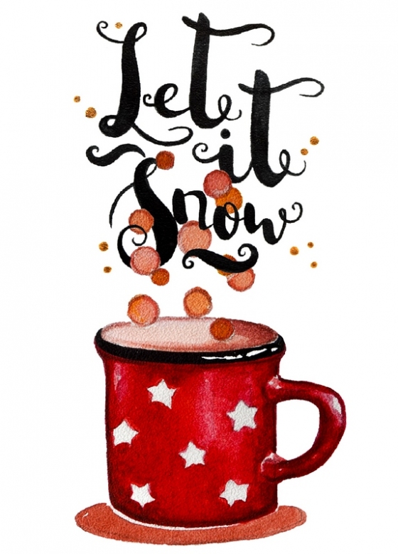 Открытка - Christmas Hot Tea №1225