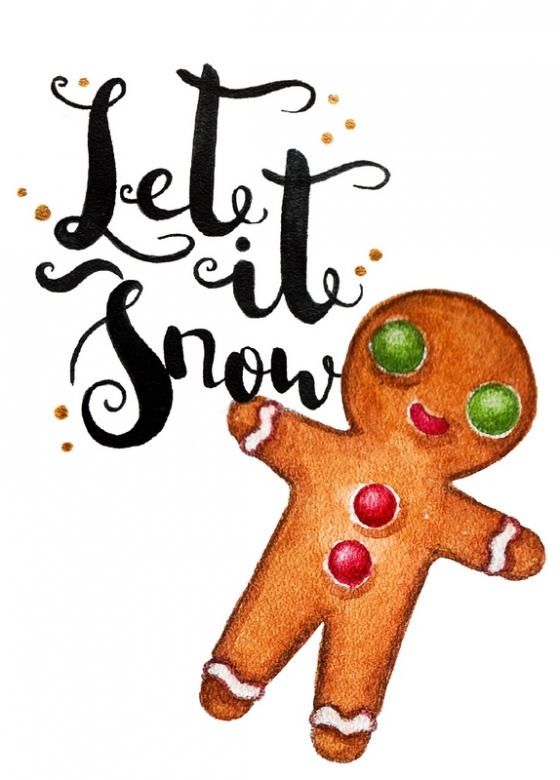 Открытка - Gingerbread Man №1226