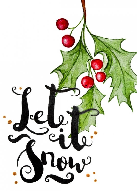 Открытка - Let it snow №1231