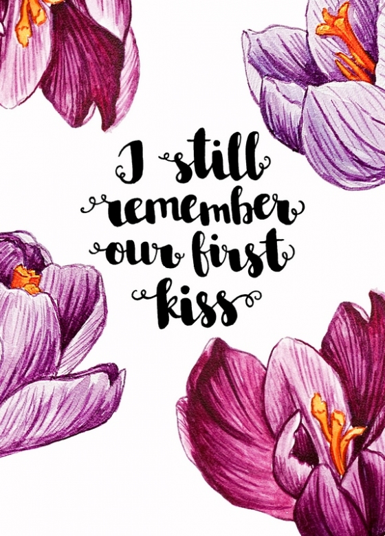 Открытка - I still remember our first kiss №1245