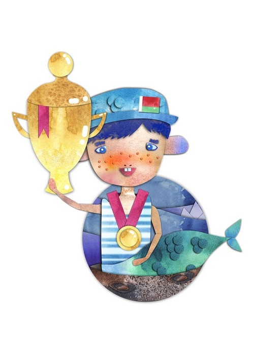 Открытка поздравительная - Вирник-чемпион № 1402