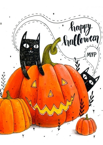 Открытка - Halloween №1409