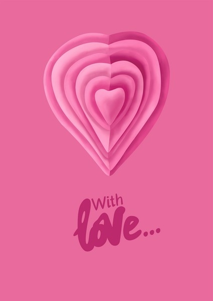 Открытка - With love №2012