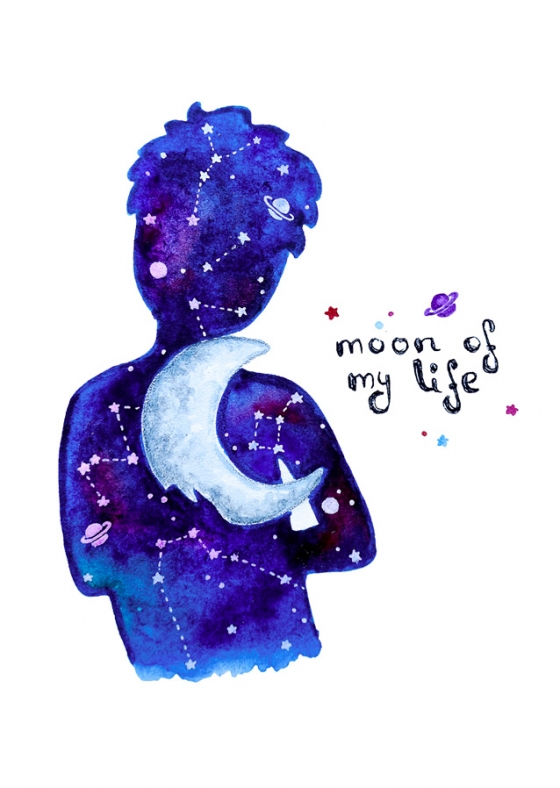 Открытка -Monn of my life №1193