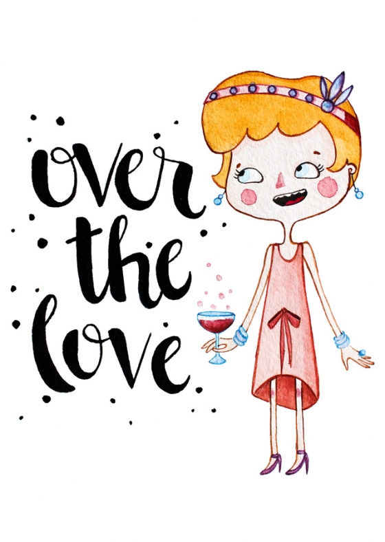Открытка - Over the love №1198