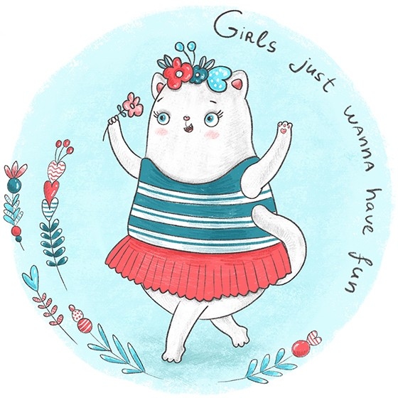 Открытка - Girls №2287