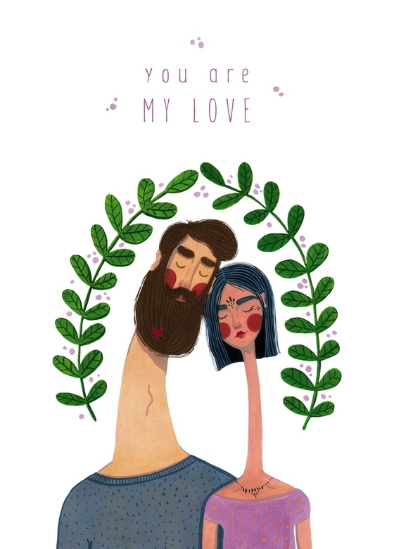 Открытка - You are my love №2224