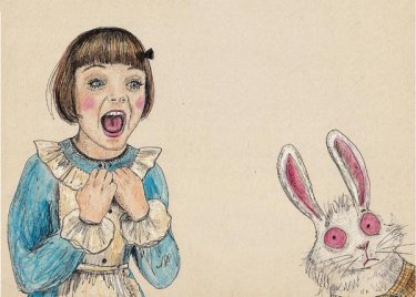 Открытка Cardsi - Алиса и кролик №3081