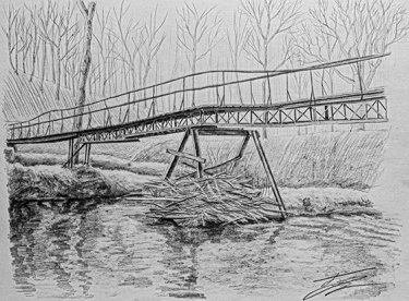 Открытка - Мост через реку Ушера №4705
