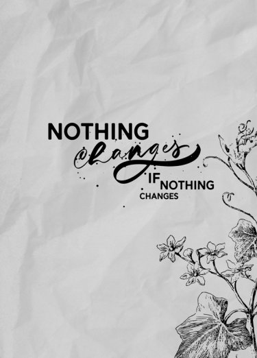 Открытка - Nothing changes №3623