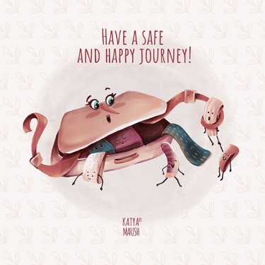 Открытка Cardsi -  Have a safe and happy journey! №3519