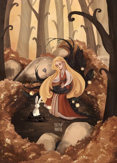 Открытка Cardsi -  The princess and the magic bunny №3528