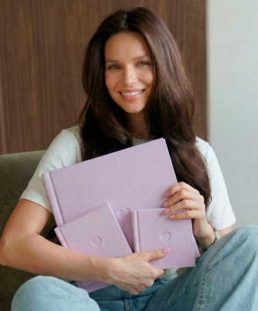 Фотокнига Color / Fabric 29х29 см обложка из мягкой ткани или льна + 2 миникопии в подарок