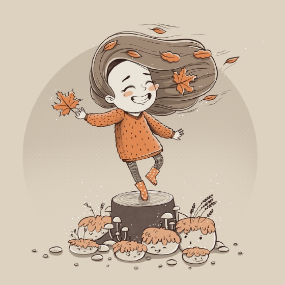Постер «Девочка осень»